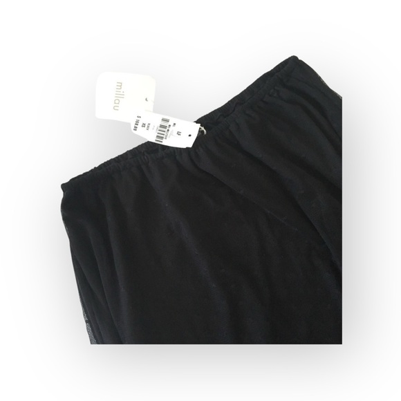 new LF Millau ๏ Floaty Net Maxi Skirt ๏ Polka Dot Lace Overlay ๏ Black ๏ XS - Picture 3 of 11